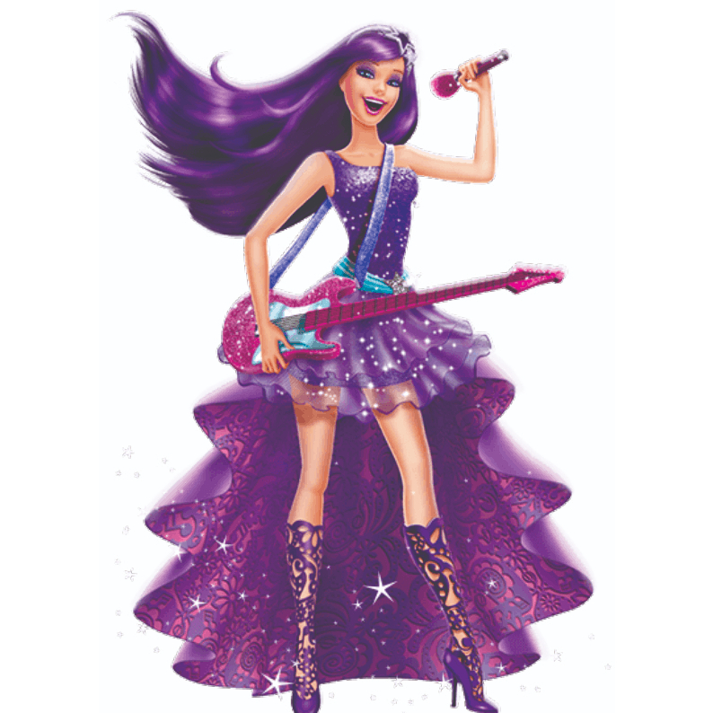 DISPLAY MDF BARBIE POP STAR ROXA 25CM Shopee Brasil