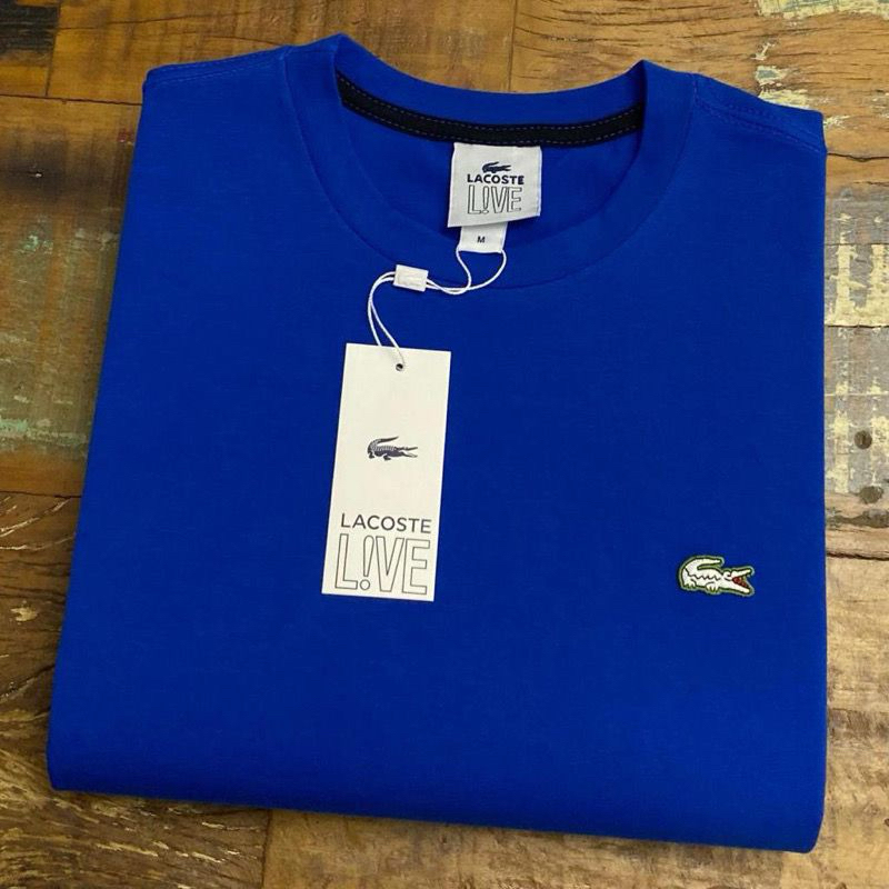 Camiseta masculina algodão pima com elastano reverse L