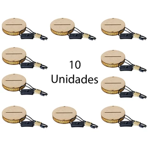 Kit com 10 Bases em MDF Para Luminária Led, Abajur de Mesa