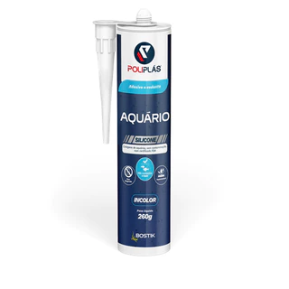 Cola Adesivo Silicone Aquario / Camara Fria / Balcões Refrigerados Incolor 260G