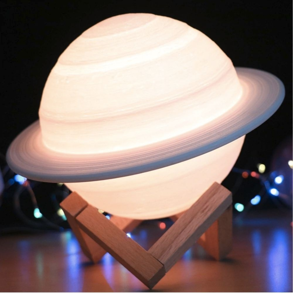 Luminária Umidificador Lua Saturno Planeta 3D