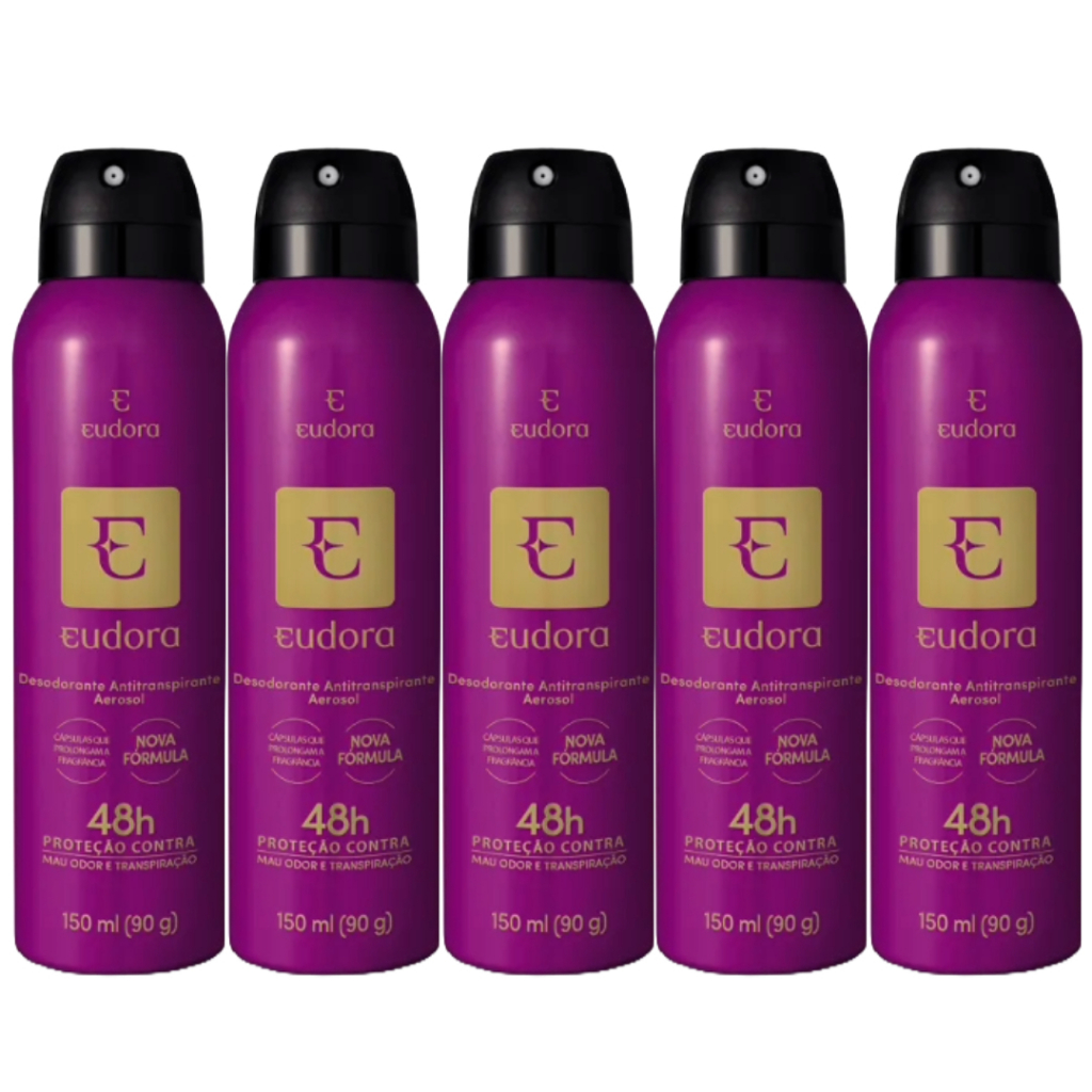 Desodorante Aerosol Eudora Roxo 150ml | Shopee Brasil