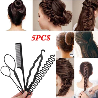 Kit Acessório para Cabelo Penteado Coque Trança Agulha Mágica
