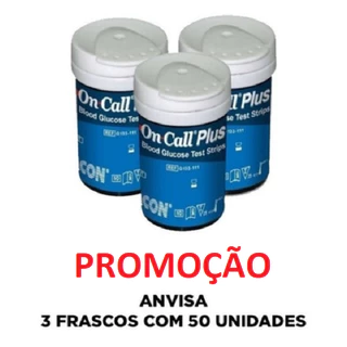 150 Tiras Para Teste De Glicose On Call Plus II