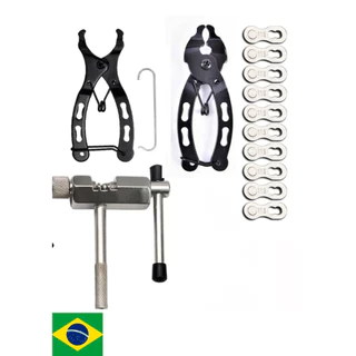 Toopre Kit Chave Extrator De Corrente Bicicleta + Alicate + Power Link 6v 7v 8v 9v 10v 11v 12v