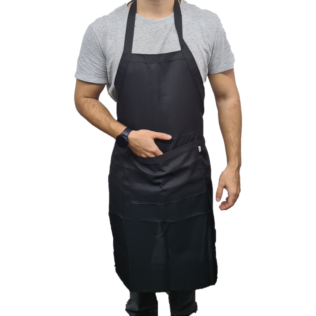 Avental Cozinha Churrasqueiro Uniforme Restaurante Bolso