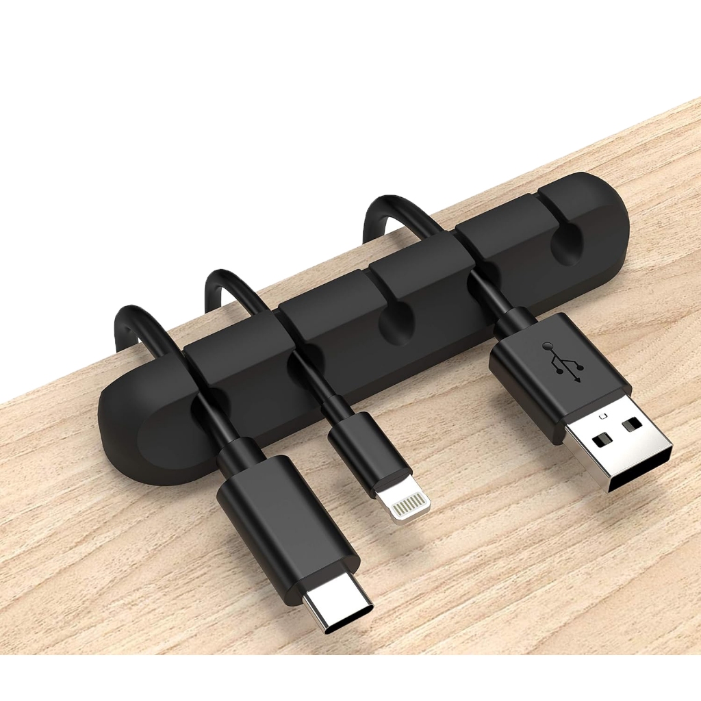 Organizador de Cabos e Fios Silicone Flexível Organize com Facilidade Mantenha Seu Espaço Livre de Bagunça