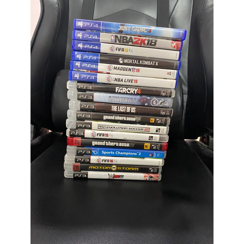 Jogos de PS3 e PS4 mídia física