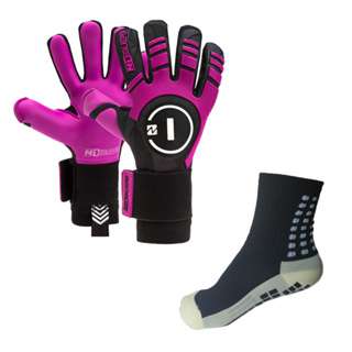 Luva de Goleiro Profissional N1 Scorpius Purple + meia antiderrapante + chaveiro - Envio Mesmo DIA