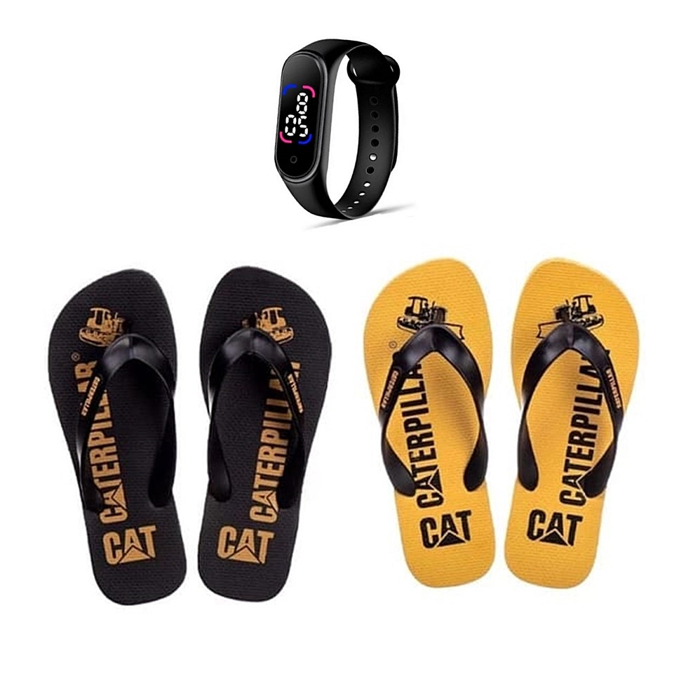 Chinelo Cat Masculino Lançamento Promoção Mais Relógio
