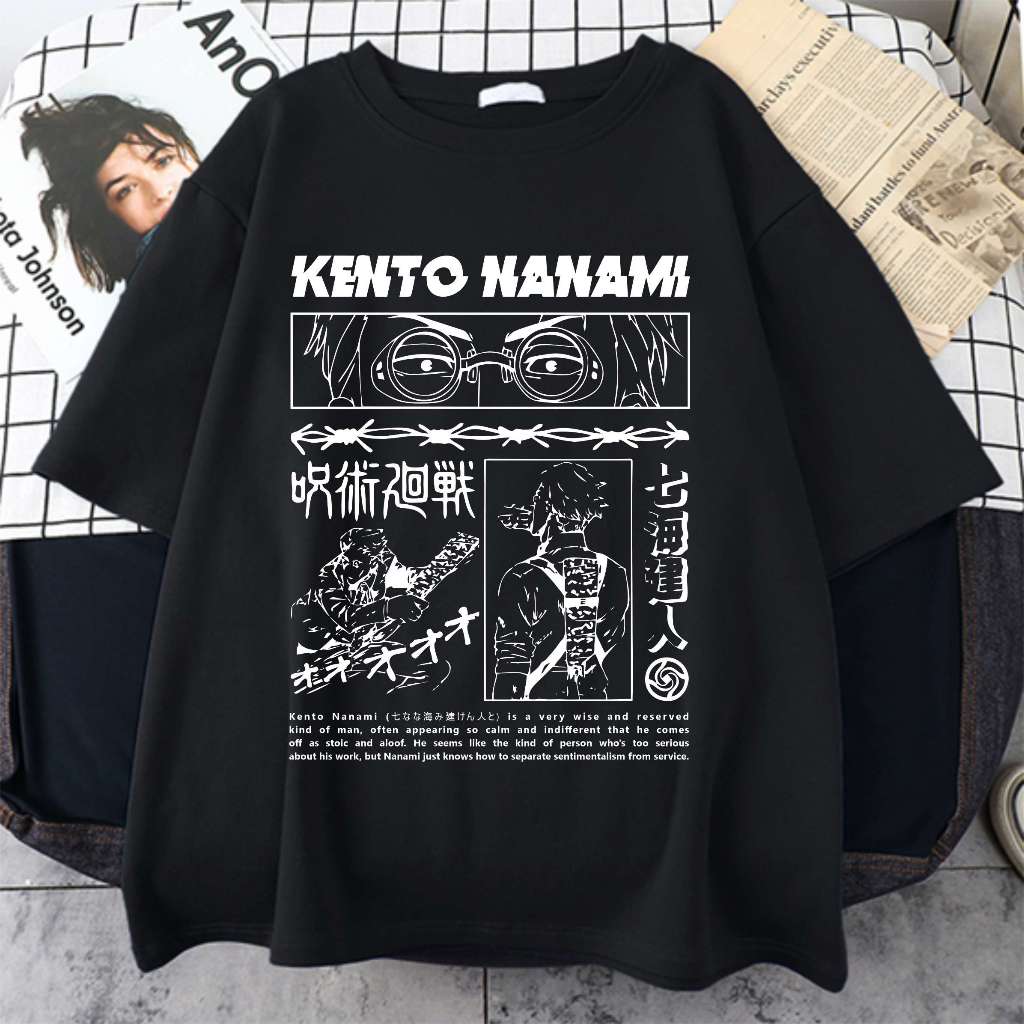 Camiseta Kento Nanami Harajuku Unissex | Shopee Brasil