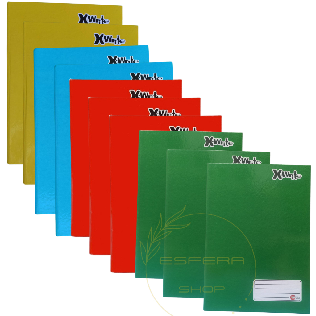 Caderno Brochura Pequeno Capa Dura 10 Unidades 48 Folhas