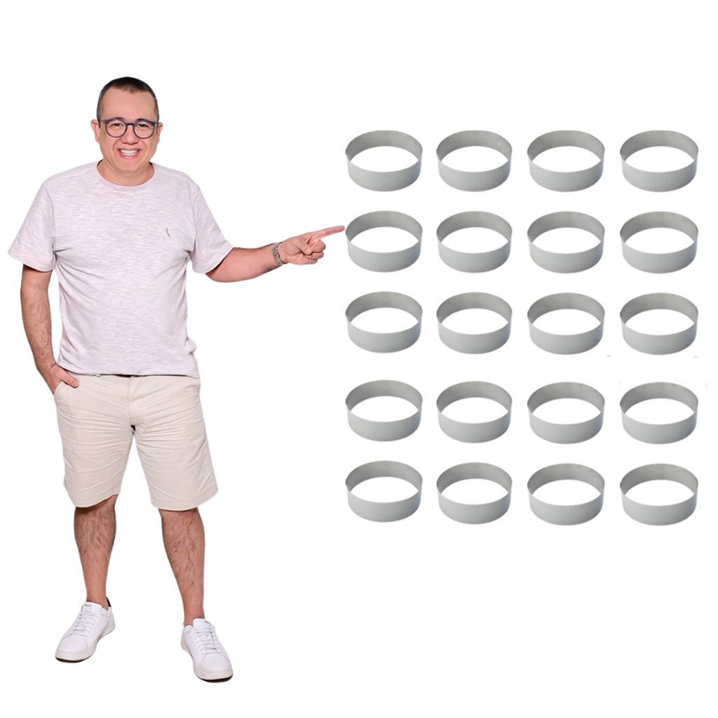 20 Modelador Cortador Forma Pão Hambúrgue