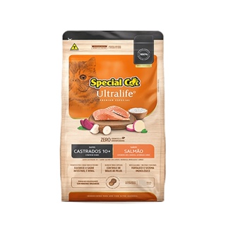 Ração Special Cat Ultralife Castrados 10+ Salmão - 20kg