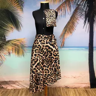Saia Pareô Canga de Praia tam único Onça