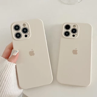 Capinha Capa Proteção Silicone Câmera Aveludada Fechada iPhone 14