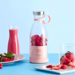 Garrafa Fruit 350ml liquidificador portátil para shakes, smoothies, sucos frescos, fitness