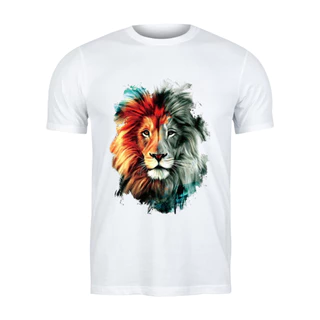 Camiseta Masculina Tshirt Leão de Judá Estampa Sublimada Cores Vivas