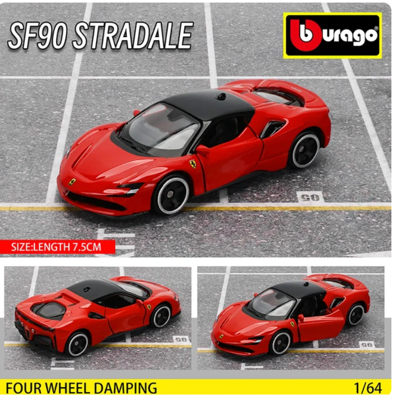 Burago 1/24 Ferrari SF90 Stradale Diecast Model - Wonderland