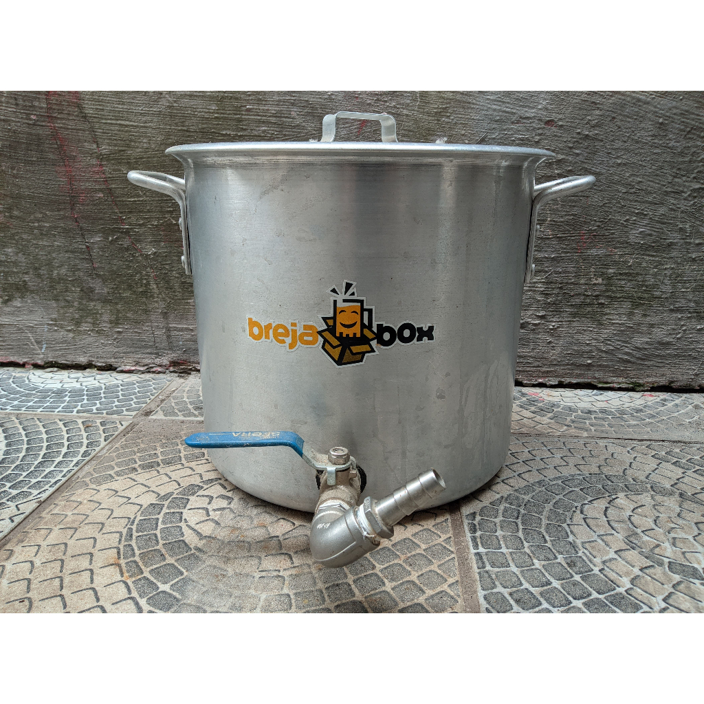 panela cervejeira 15 litros para mostura / fervura - breja box | Shopee ...