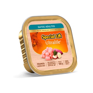 Racao Special Cat Pate Gatos Adultos Frango 100g