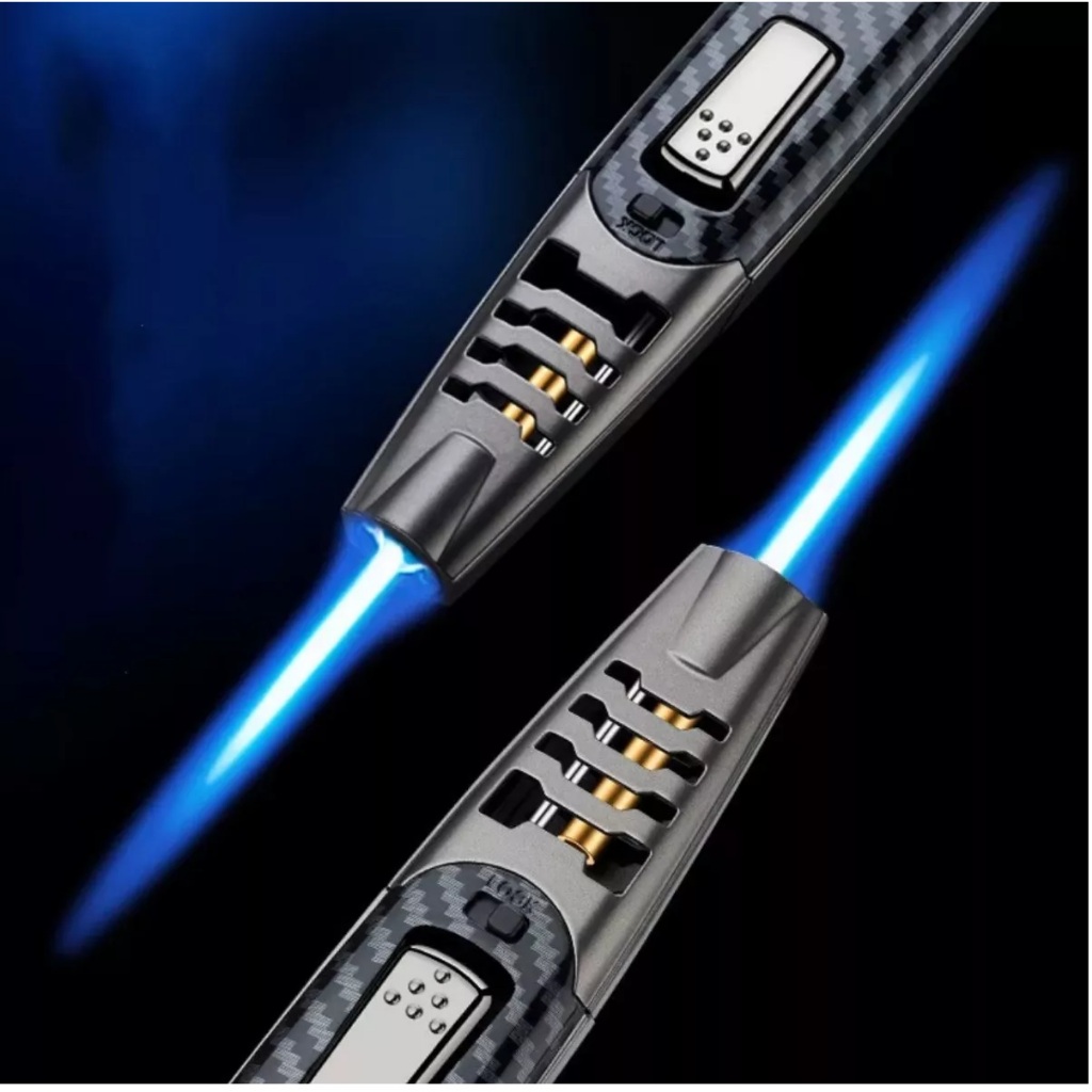 Super Maçarico Muito Potente Alta Propulsão Churrasqueira Chama Azul A Gas