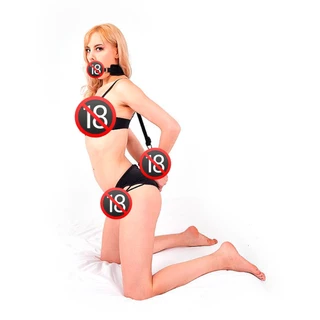 Kit Feminino BDSM Bondage com Algema e Mordaça com Bola BDSM