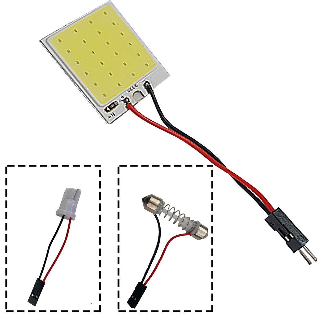 Super Placa Led Carro Interno Cob 5w Equivale 76 Leds +forte universal cabe em qualquer veiculo