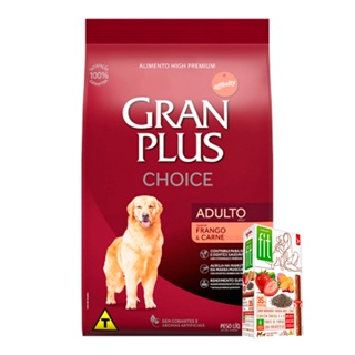 Ração Gran Plus Cães Choice Adultos Frango E Carne - 20kg