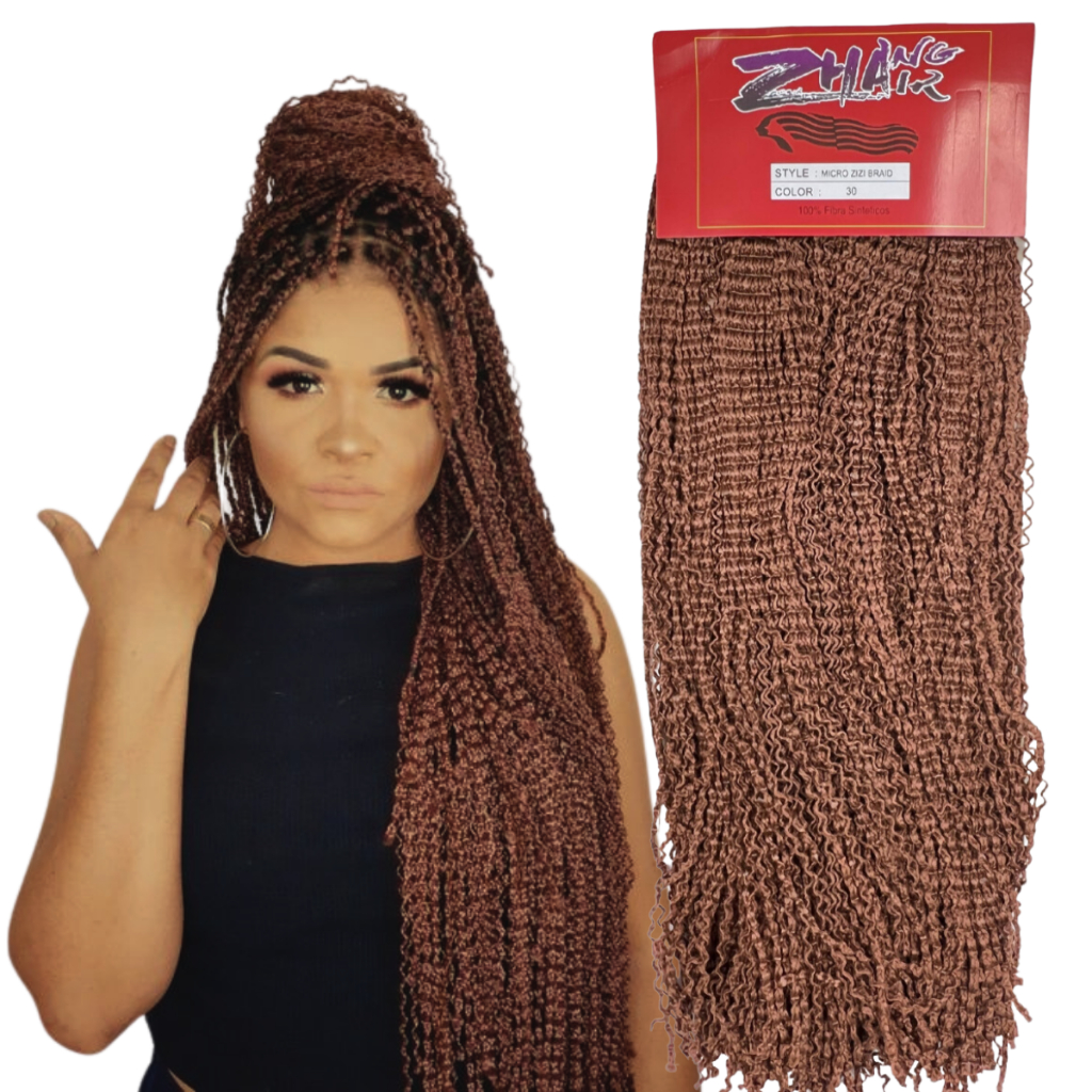 ミミ Cabelo Kanekalon Miojinho Sintético Micro Zizi Zhang Pacotão 320