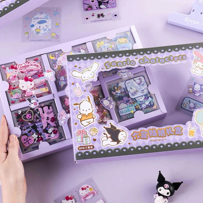 Adesivos Sanrio transparente Pet My Melody kuromi hello kitty pochacco ...