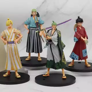 Action figures One Piece anime saga Wano Luffy Zoro Sanji Ace