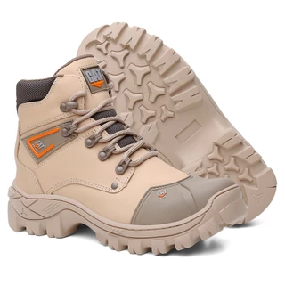 Bota Coturno Masculino Segurança Cat Trabalho com Biqueira PVC e CA Conforto Promoção