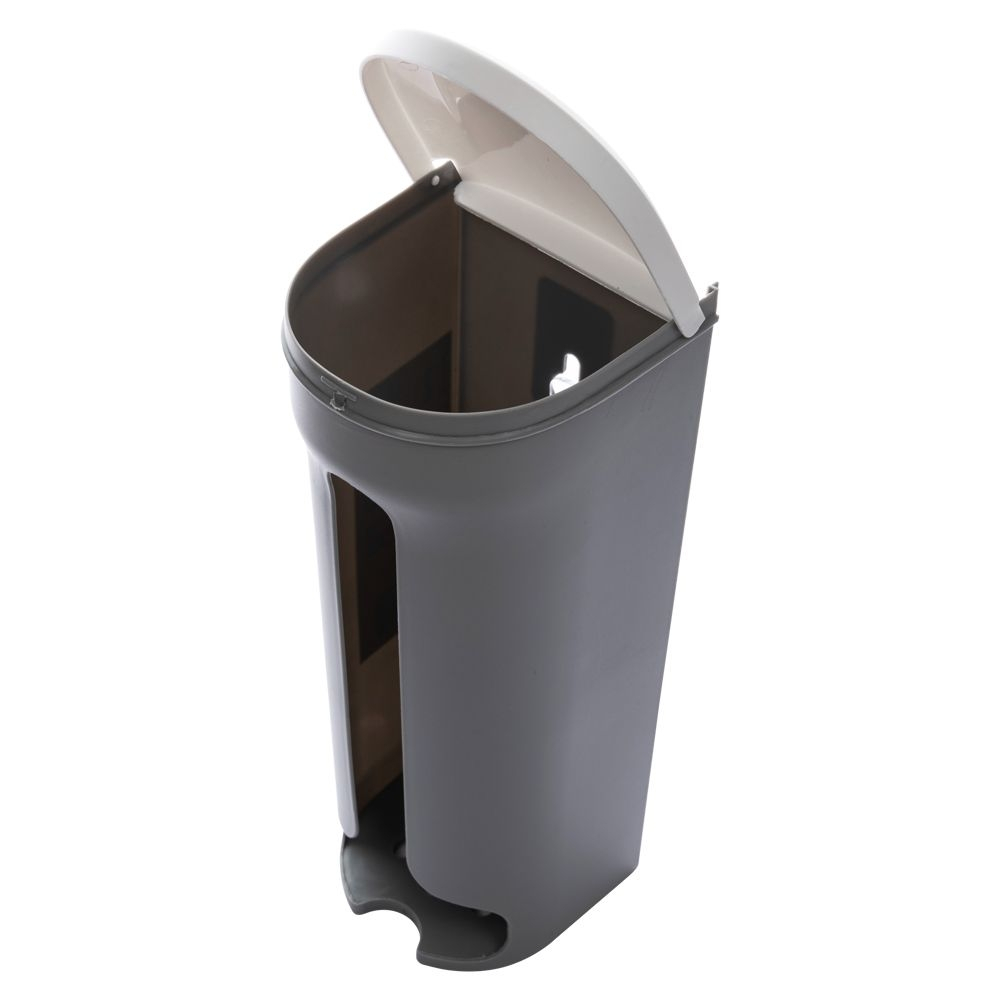 ORGANIZADOR SACOLAS PLASTICO DE COZINHA , DISPÉNSER PUXA SACO, PORTA SACOLAS DE SUPERMERCADO COM ADESIVO DE FIXAÇÃO 10,5X11X28CM