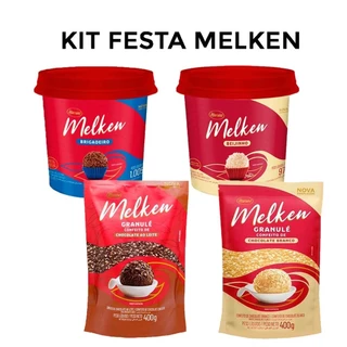 Kit Festa Melken - Brigadeiro e Beijinho Pronto para Enrolar ou Rechear Escolha o seu!