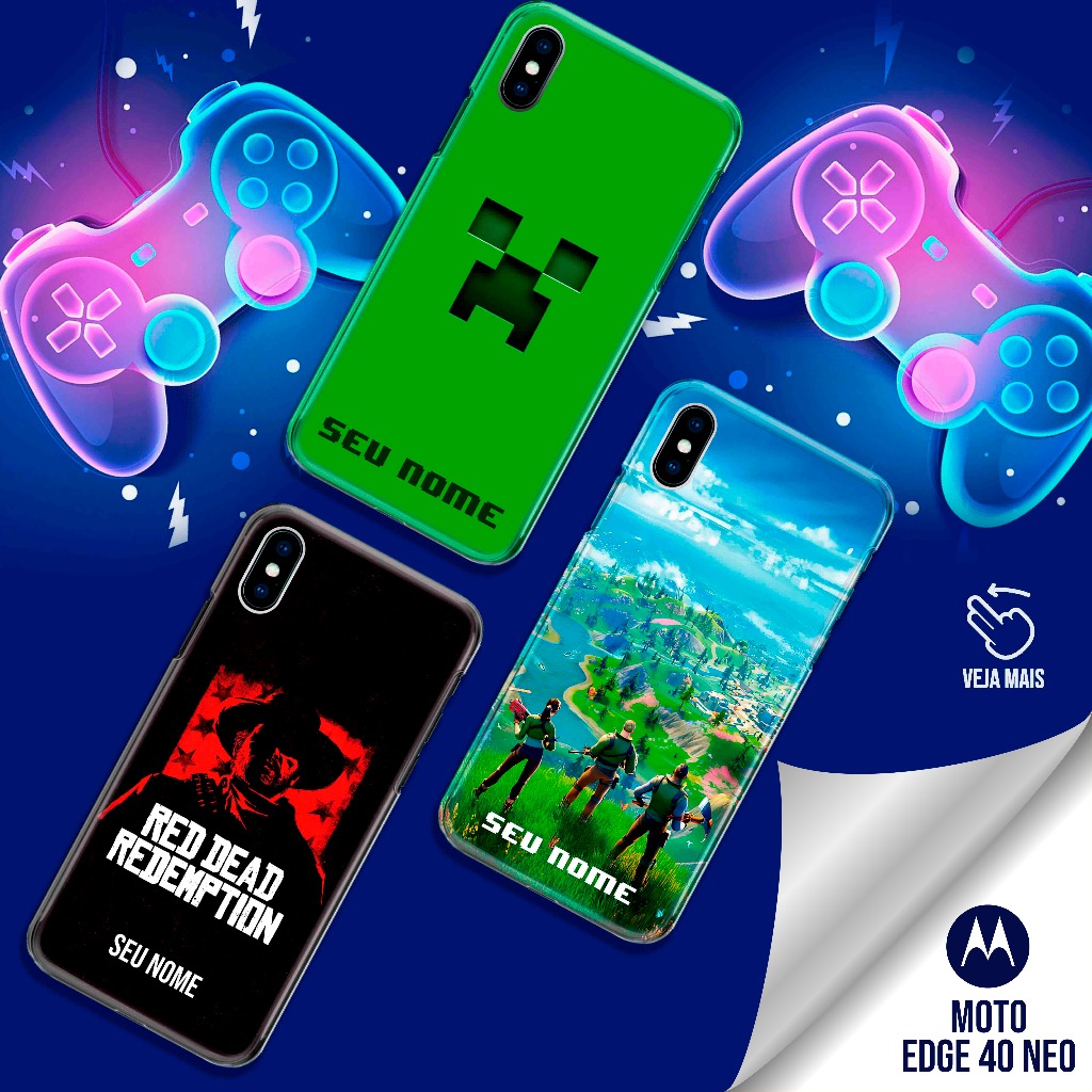 Capa Capinha - Moto Edge 40 Neo - Games