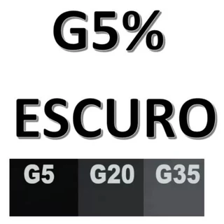 Pelicula insulfilm G5, 10mX50cm, para carros, janelas, portas, sacadas, box, vidros, blindex.
