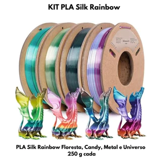 Kit Filamentos Faixa Preta em Impressão 3D - PLA (4 rolos de 250g)