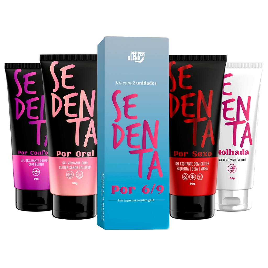 Kit 5 Sedenta por Sexo, Oral, Molhada, Conforto Anal 69 Gel Lubrificante  Excitante Íntimo Deslizante | Shopee Brasil