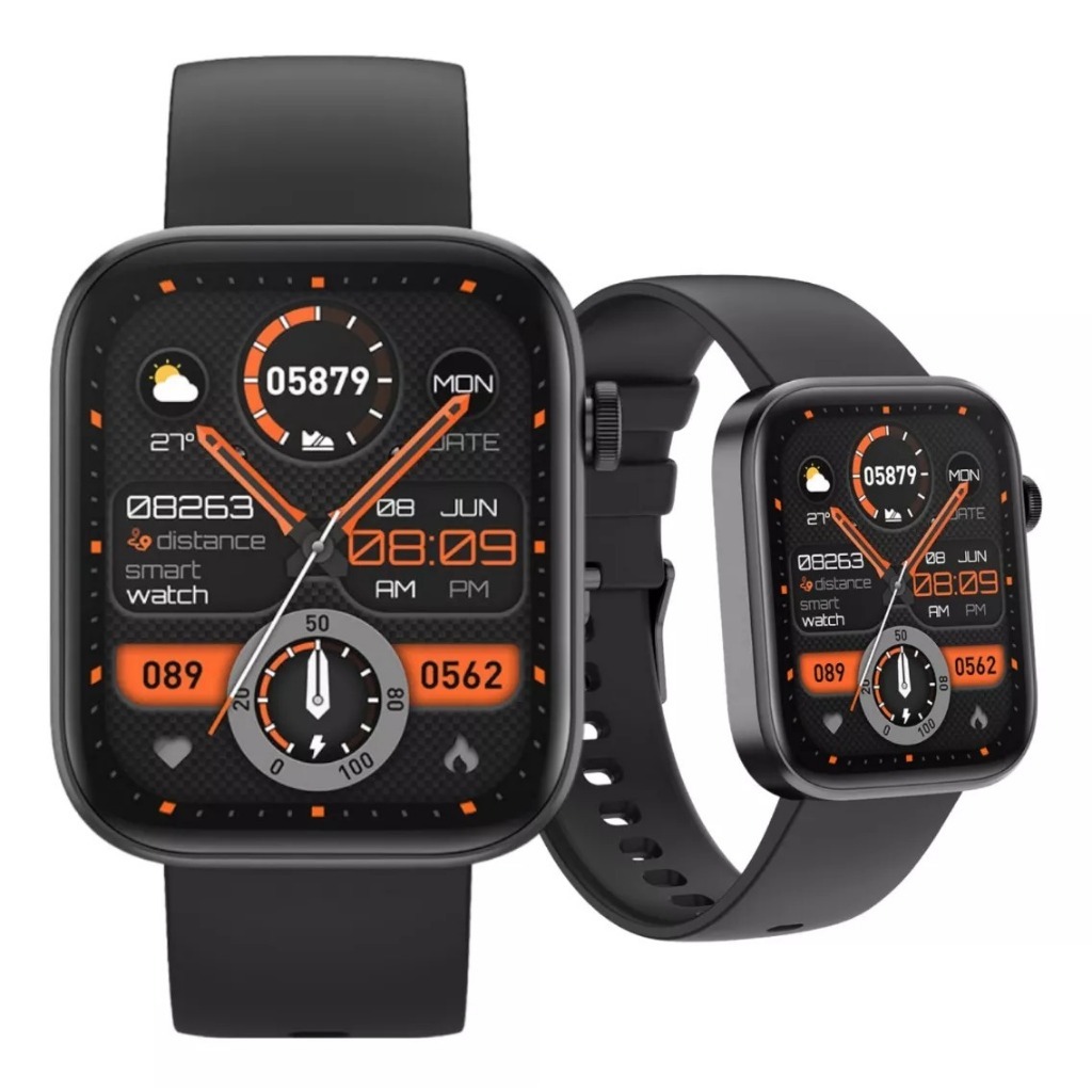 Smartwatch Colmi P71 Chamada Bt 5.1 Tela 1.9 Pol. Preto - Notificações Inteligente,Monitoramento De Saúde, Etc
