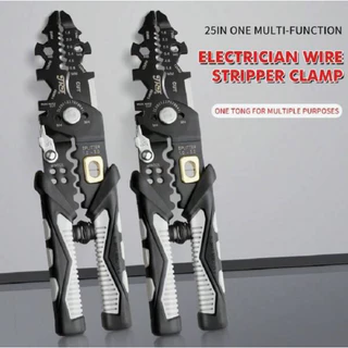 25 Em 1 Arame Decapagem Alicate, Multifuncional Eletricista Alicate Arame Segurança Arame Alicate Para Elétrico