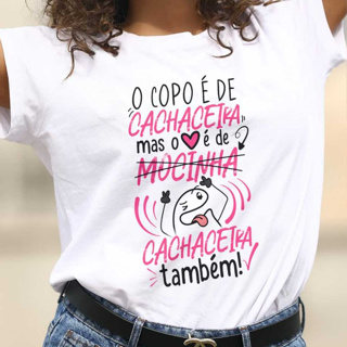 Camiseta Copo Gostosin - Off-White - Frente e Verso