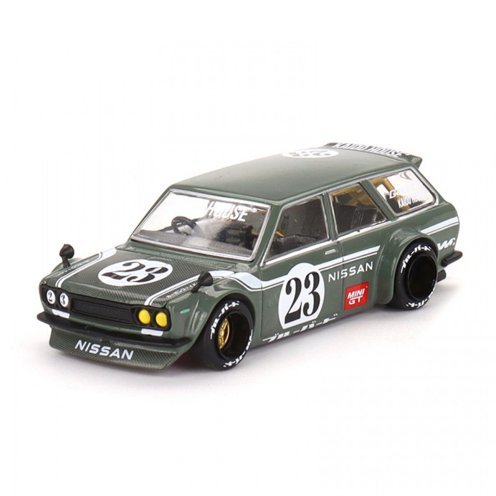 Mini GT KHMG076 X KAIDO HOUSE 1/64 DATSUN 510 WAGON Fibra De