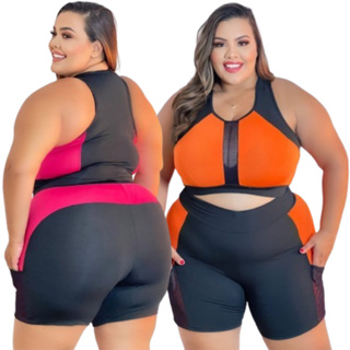 Legging Fitness Plus Size Canelada Marrom - 787 Shirts