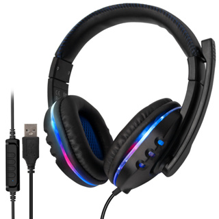 Fone De Ouvido Headset Gamer G308 Com Microfone/ LED Entrada Usb