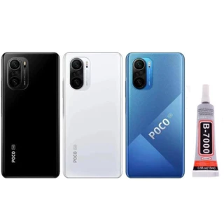 Tampa Vidro Traseira Compatível Xiaomi Poco F3 + Lente e Cola