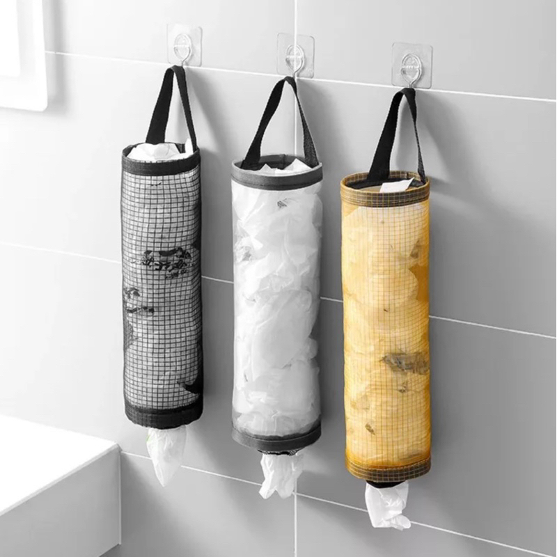 Puxa Saco e Porta Sacolas Dispenser Organizador de Sacolinhas Plásticas