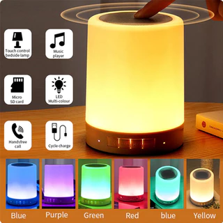 Abajur Luminária Portátil Bluetooth LED colorido ao toque