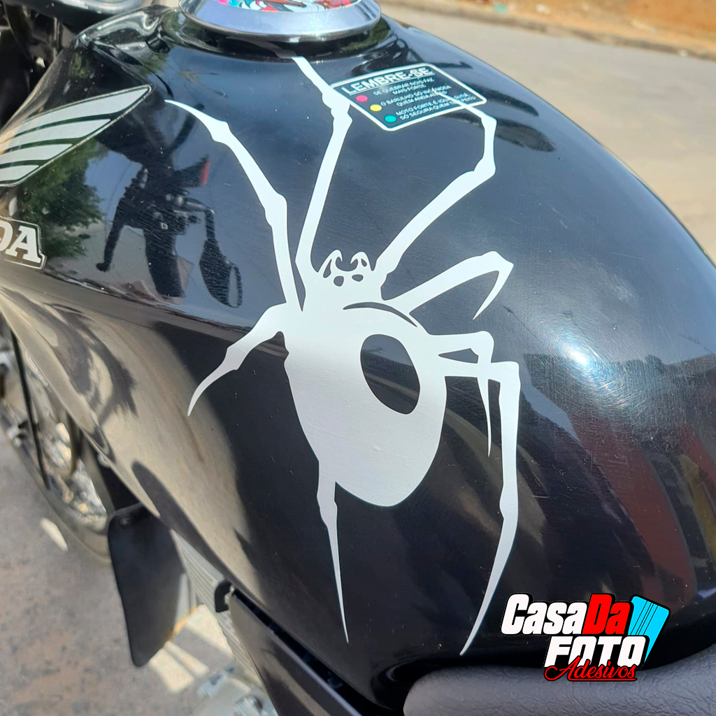 adesivo aranha bh para moto, capacete, carro, caminhão, bike. Feito em ...