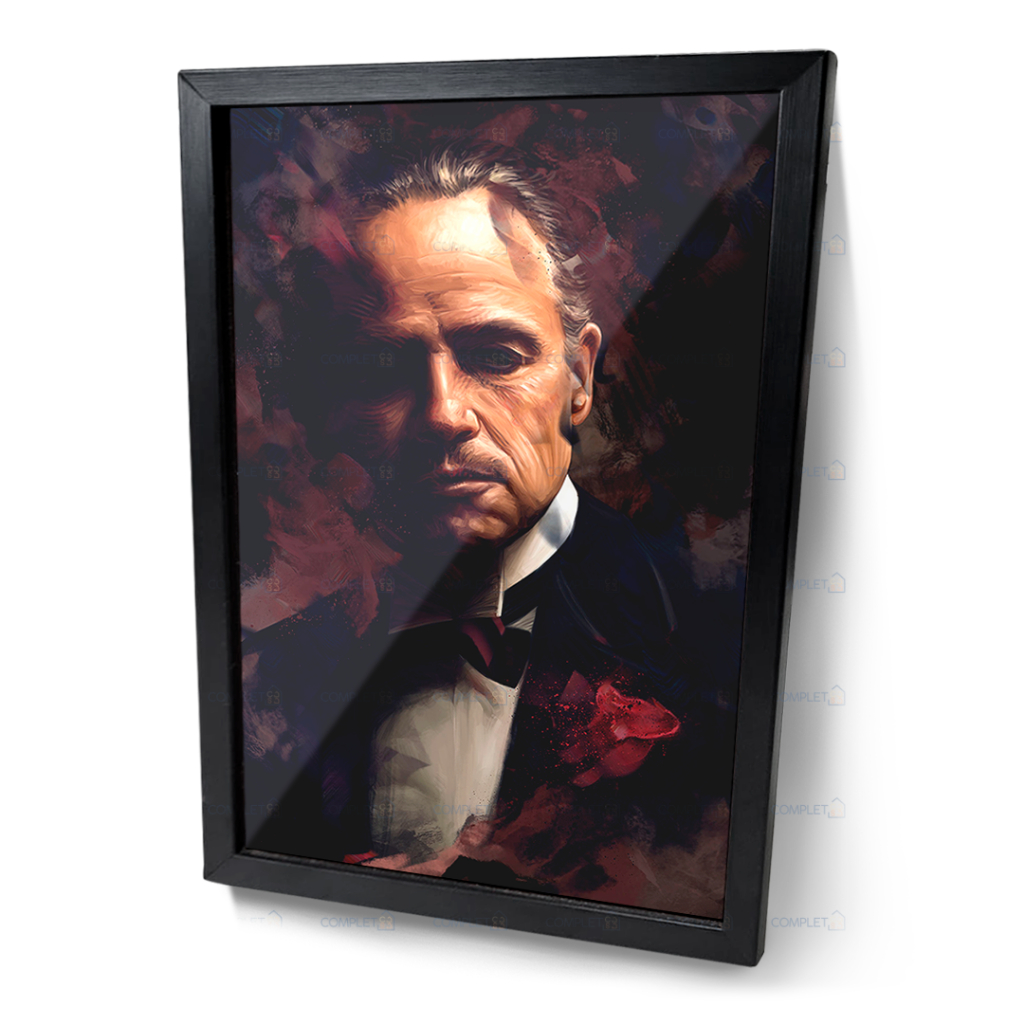 Quadro O Poderoso Chefão Corleone Moldura Com Vidro